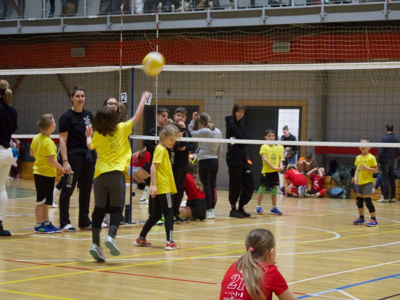 V lednu pokračovala série Jihomoravského minivolejbalu oběma kategoriemi